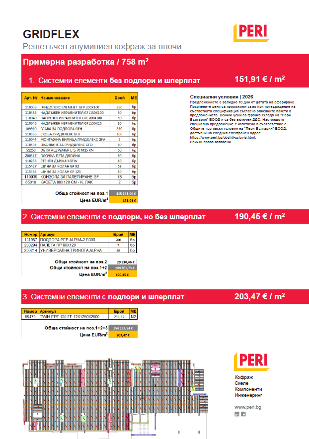 GRIDFLEX Специално предложение 758 m²